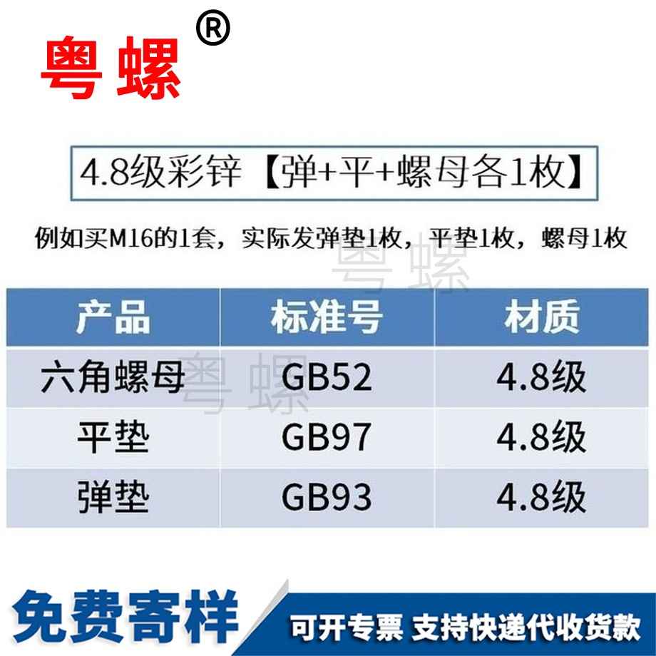 訂做4.8級(jí)彩鋅