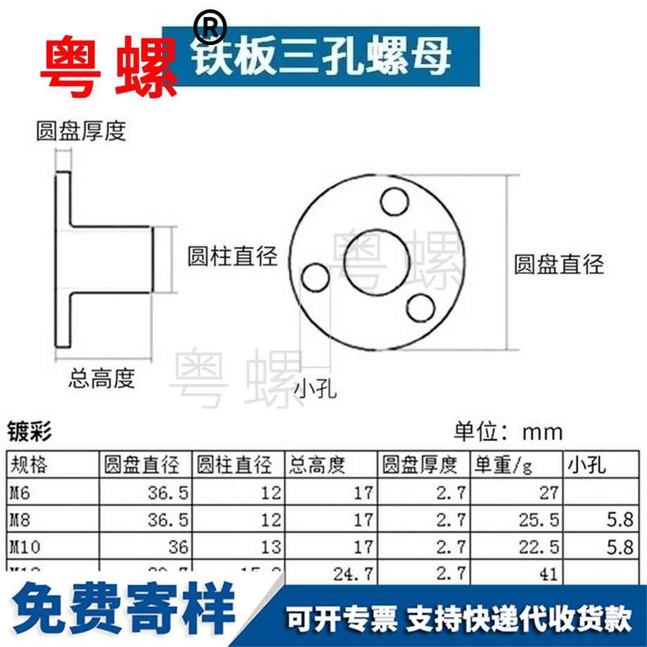 加工鐵板螺母